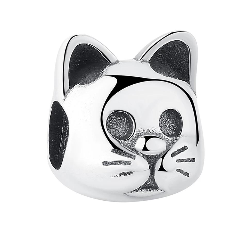 Silver Cat Charm <br> Curious Cat - The Cat Paradise