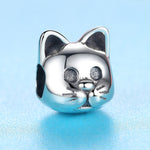 Silver Cat Charm <br> Curious Cat - The Cat Paradise