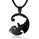 Yin Yang Cat Necklace <br> Cat Couple - The Cat Paradise