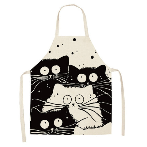 Cat Apron <br> White and black cats - The Cat Paradise