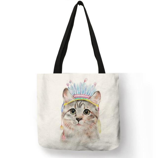 Cat Tote Bag <br> Indian cat - The Cat Paradise